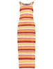 Colourful Rebel Alizee Crochet Stripe Maxi Dress WD114461