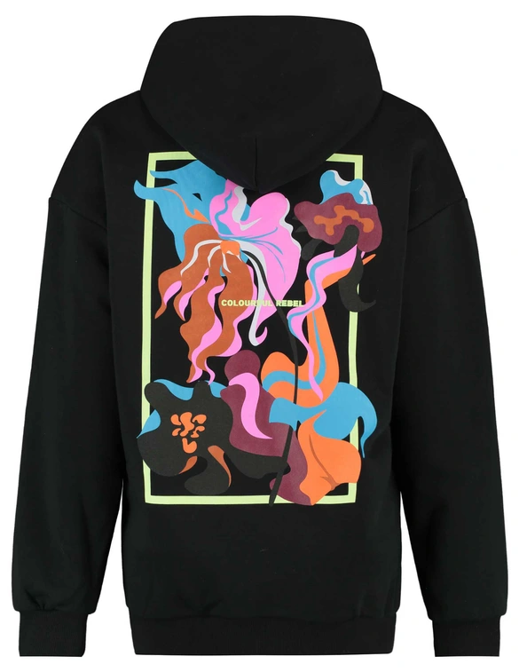 Colourful Rebel Flower Shapes Clean Hoodie WH116123