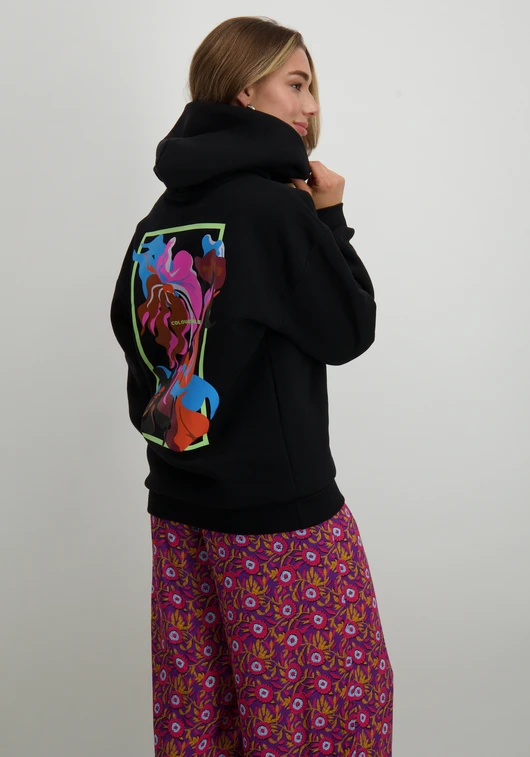 Colourful Rebel Flower Shapes Clean Hoodie WH116123