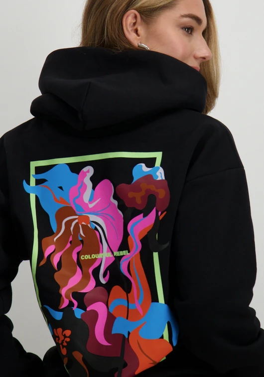 Colourful Rebel Flower Shapes Clean Hoodie WH116123