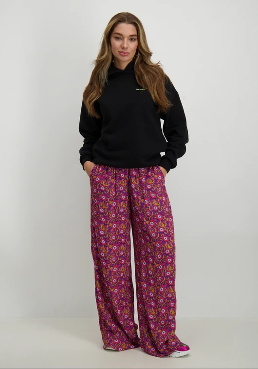 Colourful Rebel Flower Shapes Clean Hoodie WH116123