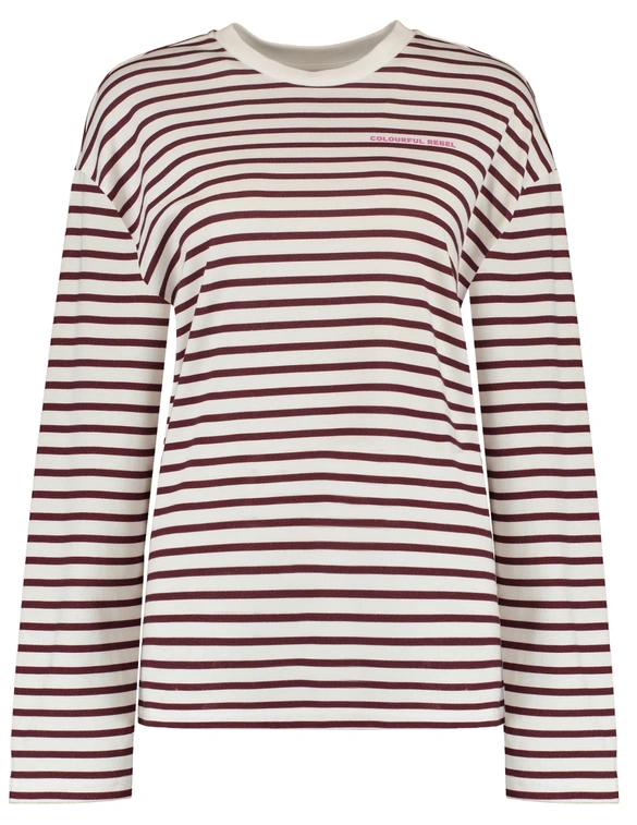 Colourful Rebel Mother Earth Stripe Longsleeve Tee WT116135
