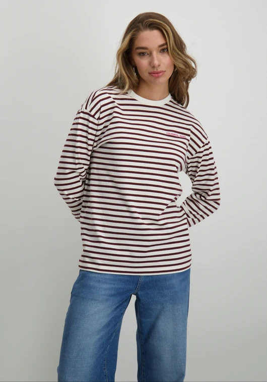 Colourful Rebel Mother Earth Stripe Longsleeve Tee WT116135