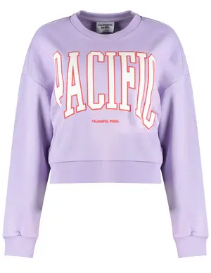 Colourful Rebel Pacific patch cropped sweat WS414246