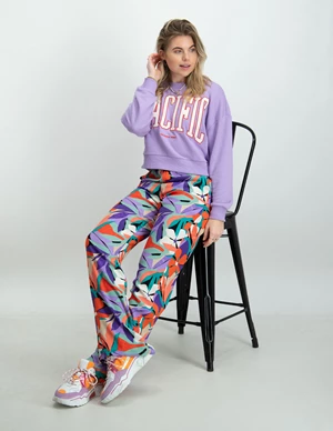 Colourful Rebel Pacific patch cropped sweat WS414246