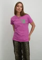 Colourful Rebel puff logo boxy tee STONE special WT116962