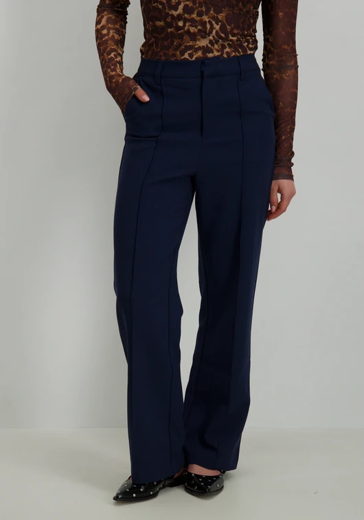 Colourful Rebel Rus straight pants elastic waistband WP116407