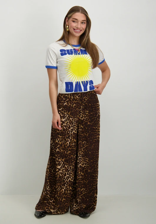 Colourful Rebel Sunny Days Ringer Boxy Tee WT116892