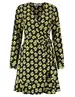 Colourful Rebel Telsi Big Flower Wrap Dress WD115863