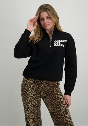 Colourful Rebel uni logo relaxed zip WS416355