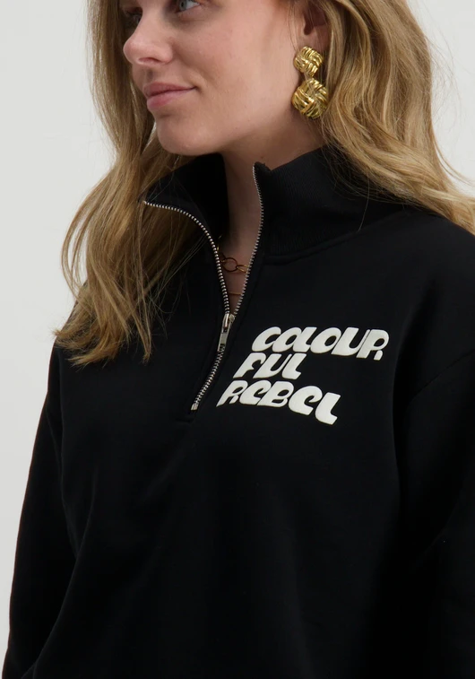 Colourful Rebel uni logo relaxed zip WS416355