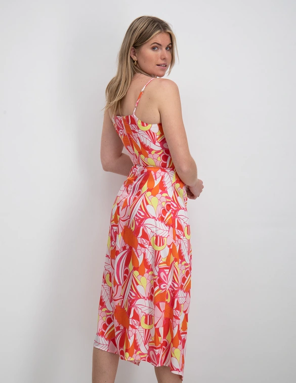 Colourful Rebel Zeva Big Flower Midi Dress WD114518