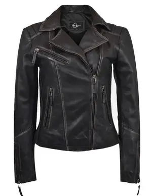 Rock Rebel Jack van imitatieleder bruin casual uitstraling Mode Jacks Jacks van imitatieleder 