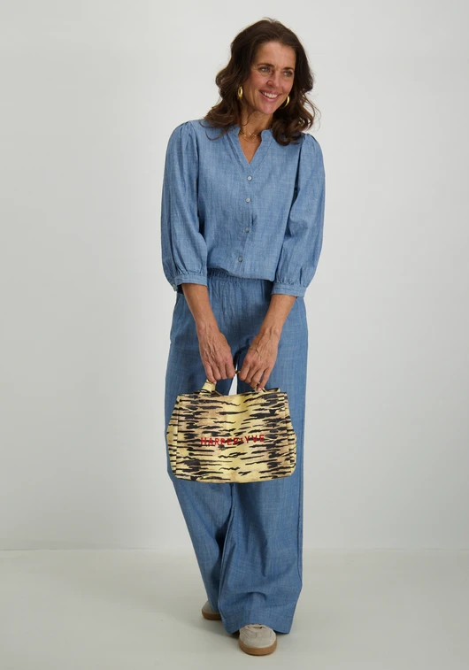 Geisha Blouse Chambray 53164-70