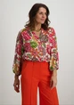 Geisha Blouse flower print 53202-20