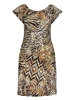 Geisha Dress elastic shoulder jersey AOP 57363-60 MAY