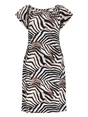 Geisha Dress elastic shoulder jersey AOP 57363-60 MAY
