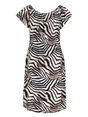Geisha Dress elastic shoulder jersey AOP 57363-60 MAY
