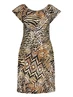 Geisha Dress elastic shoulder jersey AOP 57363-60 MAY