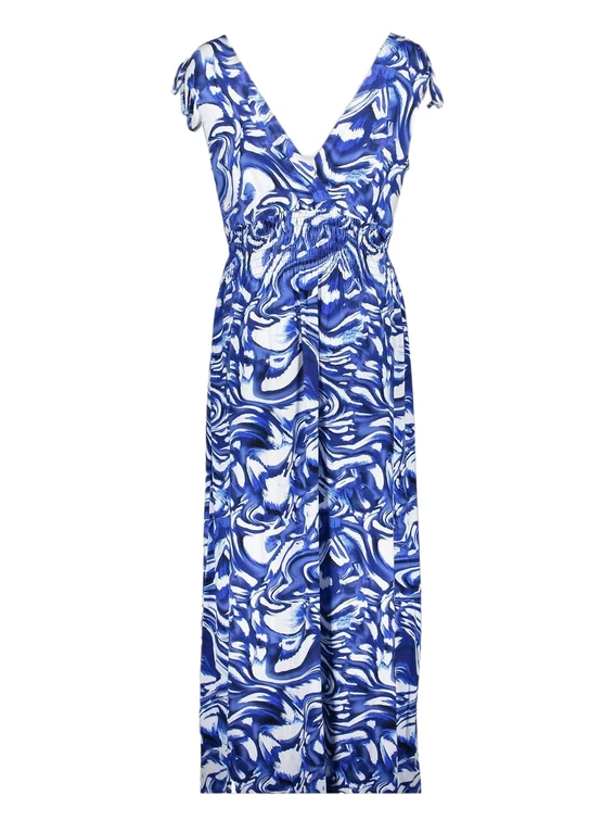 Geisha Dress smock jersey AOP 57367-60 MILA