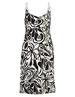 Geisha Dress spaghetti jersey AOP 57360-60 NOA