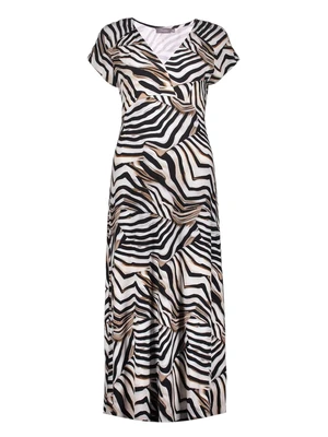 Geisha Dress v-neck sleeveless AOP 57364-60 JANE
