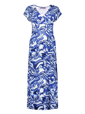 Geisha Dress v-neck sleeveless AOP 57364-60 JANE