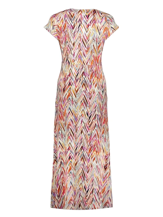 Geisha Dress v-neck sleeveless AOP 57364-60 JANE
