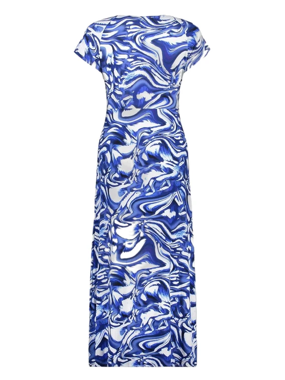 Geisha Dress v-neck sleeveless AOP 57364-60 JANE