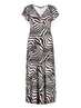 Geisha Dress v-neck sleeveless AOP 57364-60 JANE