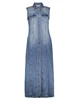 Geisha Jeans dress long sleeveless 47013-10