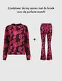 Geisha Pants jacquard flowers 41831-70