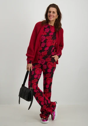 Geisha Pants jacquard flowers 41831-70