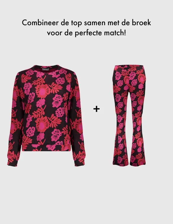 Geisha Pants jacquard flowers 41831-70