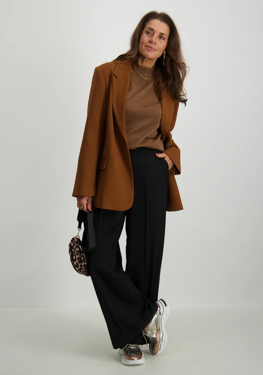 Geisha Pullover basic turtle lurex 44567-14