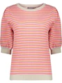 Geisha Pullover stripes short sleeves 54033-14