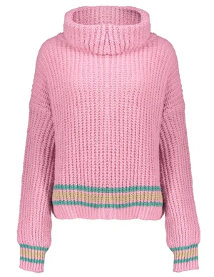 Geisha Pullover stripes with cowl 24889-70