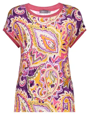 Geisha T-shirt AOP fancy rib 42342-60 SARAH