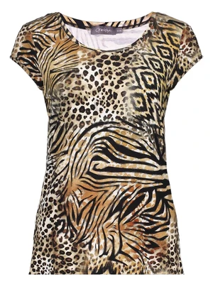 Geisha T-shirt round neck jersey AOP 52446-60 KATE