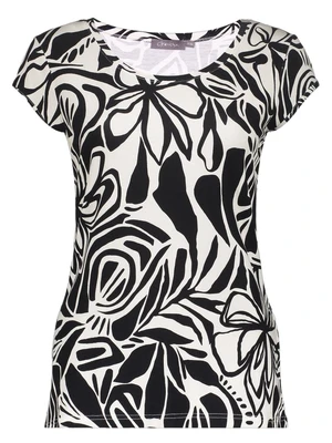 Geisha T-shirt round neck jersey AOP 52446-60 KATE