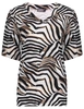 Geisha T-shirt v-neck jersey AOP 52445-60 JAZZ