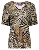 Geisha T-shirt v-neck jersey AOP 52445-60 JAZZ