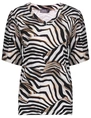 Geisha T-shirt v-neck jersey AOP 52445-60 JAZZ