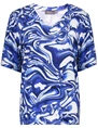 Geisha T-shirt v-neck jersey AOP 52445-60 JAZZ