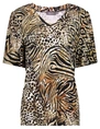 Geisha T-shirt v-neck jersey AOP 52445-60 JAZZ