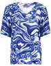 Geisha T-shirt v-neck jersey AOP 52445-60 JAZZ
