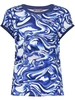 Geisha T-shirt with rib jersey AOP 52447-60 SARAH