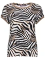 Geisha T-shirt with rib jersey AOP 52447-60 SARAH
