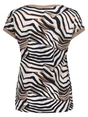 Geisha T-shirt with rib jersey AOP 52447-60 SARAH