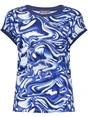 Geisha T-shirt with rib jersey AOP 52447-60 SARAH